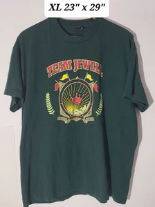 Vintage Team Jewell "Just Do It" Green XL T-Shirt Single Stitch Made in USA - Picture 1 of 5