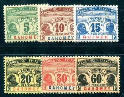 DAHOMEY POSTAGE DUE 1906 Yvert TT 1-5,7 * very BEAUTIFUL (F5626 - Image 1 of 2