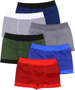 Pack of 6 Boy's Seamless Microfiber Applique Boxer Briefs - Picture 1 of 7
