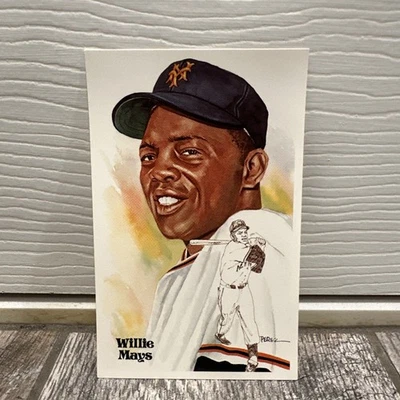 WILLIE MAYS Perez Steele Hall Of Fame Postcard New York Giants - MINT - Image 1 of 4