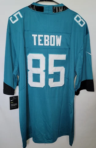 Men's Jacksonville Jaguars Tim Tebow Nike turqouis Alternate Gm Jersey size 3XL Cover