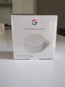 Google Nest Temperature Sensor - Smart Home Thermostat Sensor - White - New