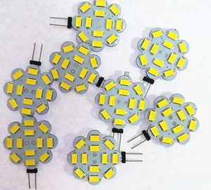 10 Pack G4 LED Light Lamp Bulb DC12V 3W 5730SMD,for Car Reading Lamp Chandelier - Picture 1 of 9