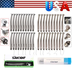 Dental High Speed Handpiece No LED / LED Fiber Optic E-generator Push Turbine 4H - Picture 1 of 23