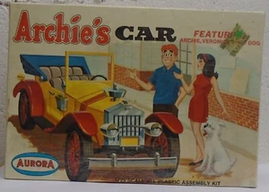 Archie's Car Aurora Model Kit 1:25 Scale Veronica Hot Dog 1969 RARE SEALED - Imagen 1 de 6