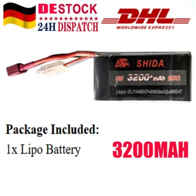 11,1V 3200mAh 25C Deans T Stecker für MJX 14301 14302 14303 14209 14210 - Bild 1 von 4