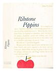 WYKHAM, HELEN Ribstone pippins 1974 First Edition Hardcover