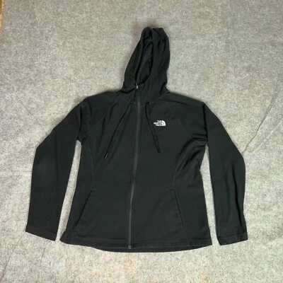 Chaqueta para mujer North Face grande negra polar con capucha Gorp senderismo logotipo exterior Top Foto 1 de 4