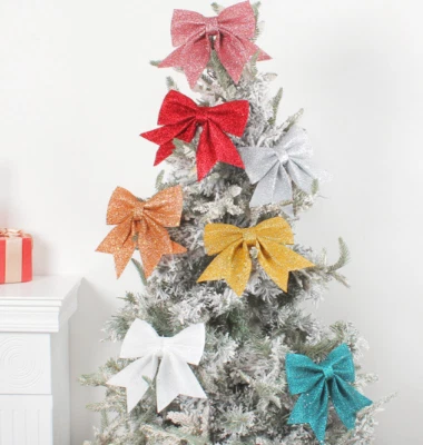 Christmas Bows Sparkling Bow Christmas Tree Gift Wrapping Decoration Ornament - image 1 of 4