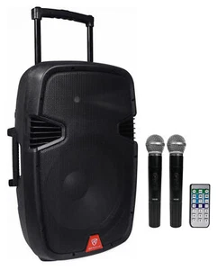 Rockville RAM15BT 15" Rechargeable Powered 800W PA DJ Speaker, 2 Mics, Bluetooth - Picture 1 of 9