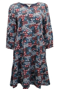 SEASALT Dress HERON DIP Alpine Floral Tiered Jersey 8 10 12 14 16 20 24 26/28 - Picture 1 of 2