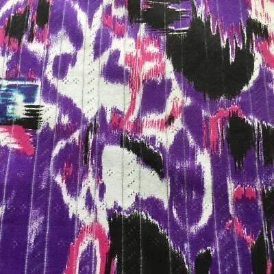 Hermosa tela de jersey elástico multicolor, 1 Mtr, 60” de ancho Foto 1 de 4