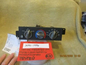 1994-1996 PONTIAC FIREBIRD GM FACTORY OEM CLIMATE CONTROL TESTED FREE SHIPPING - Picture 1 of 12