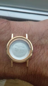 Certina 21-1111 CASE + CRYSTAL 1A WATCH NOS BOITIER STAHLUHRFALL UHR SWISS CAJA - Imagen 1 de 8
