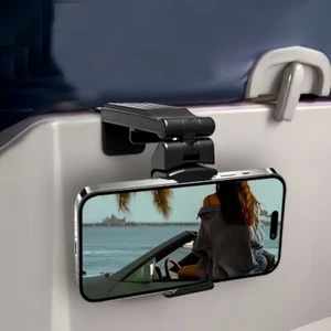 Universal Travel Phone Holder Airplane in Flight Tablet Phone Mount Stand 360° - Photo 1 sur 9