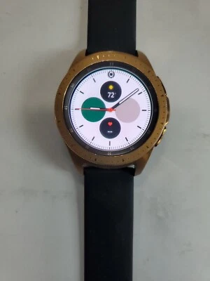 Samsung Galaxy Watch 42mm R815U (GPS + LTE) Gold/Black Sport Band - Read - Image 1 of 4