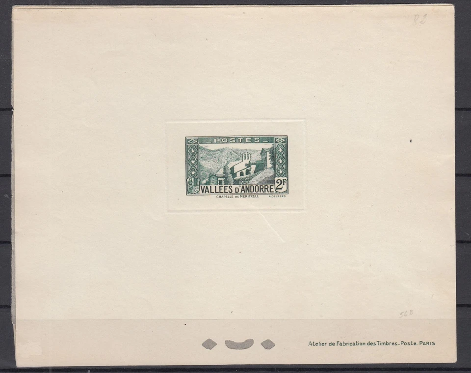 JD16942/ FRENCH ANDORRA – MAURY # 89 MINT MNH DELUXE PROOF - Image 1 of 1