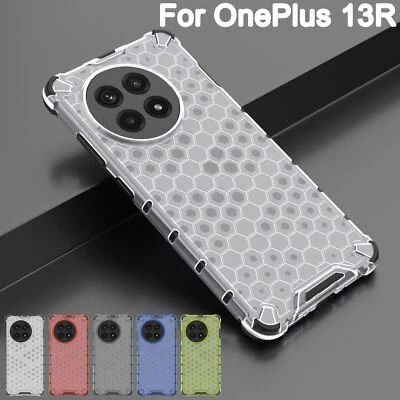 For OnePlus 13R, Phone Case Shockproof Honeycomb Hybrid Armor Hard Cover - Image 1 of 4