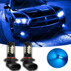 9145 9140 ice blue LED Fog Lights Bulbs for 2006 2007 2008 2009 Dodge Charger - Picture 1 of 12