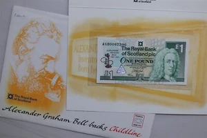🧭 🇬🇧 UK GB SCHOTTLAND 1 PFUND ALEXANDER BELL IM FOLDER B78 #14 LAR - Bild 1 von 7
