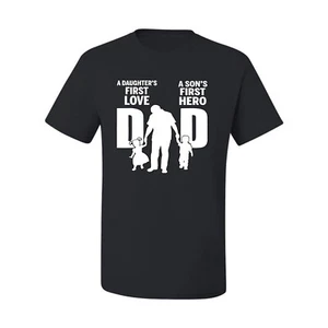 Camiseta gráfica Dad Daughters First Love Sons First Hero para hombre - Imagen 1 de 14