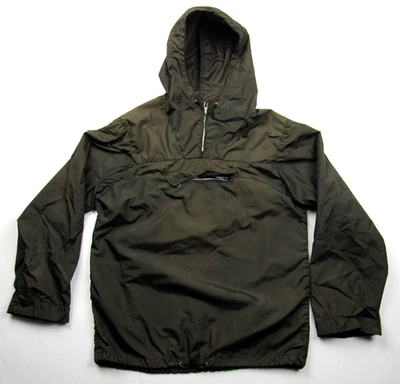 De Colección Años 50 60 Nylon Anorak Cadena Cremallera Pullover Chaqueta Cortavientos Con Capucha Talla S Foto 1 de 4
