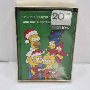 VTG The Simpsons Christmas Cards Lot of 15 Holiday Spice Fox Matt Groening 2002 - Picture 1 of 5