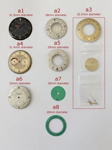 Vtg Dials for Jaeger Lecoultre Alarm Memovox & Futurematic Calendar Disk watch - Picture 1 of 11