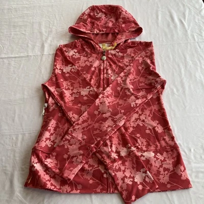 Sudadera con Capucha Lole Cremallera Completa Coral/Melocotón Floral Talla Sin Knk. Ver fotos 4 medidas. Deportivo Foto 1 de 4