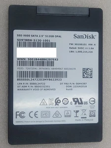 SanDisk X600 512GB 6Gb/s SATA SD9TB8W-512G 2.5" SSD - Picture 1 of 2
