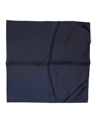 Auténtica bufanda Dolce & Gabbana cuadrada de seda azul oscuro para hombre foulard Foto 1 de 4