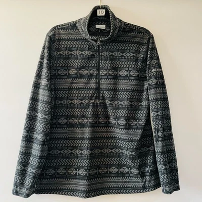 Женский флисовый топ Columbia Sportswear Цвет черный Четверть квадратного ярда На молнии Ацтекский принт Размер XL - Изображение 1 из 4