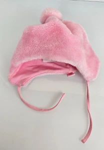 Gymboree Girls Sz L XL XXL 5 6 7 Winter Sparkle Vintage 2001 Pink Furry Hat Cap - Picture 1 of 4