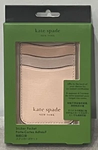 KATE SPADE MORGAN Triple STICKER PHONE POCKET Pale DOGWOOD Multi New in Box - Zdjęcie 1 z 8