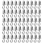50PCS Stainless Steel Clips Hooks Clip Rings Metal Curtain Clips for Photos2525