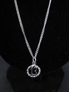 Prouds MW 925 sterling silver chain necklace with 13 pendant - Picture 1 of 12