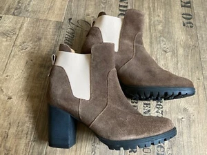 Hess Natur Schuhe 🌿 Gr 41 Stiefelette Bio Leder Absatz Chelsea Profil Plateau - Bild 1 von 19