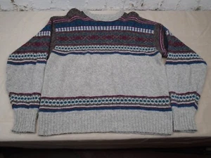 Vintage 90s Fieldmaster Sweater Mens XL Wool Blend Chunky Knit Nordic USA - Picture 1 of 9