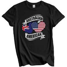 Australian American Hearts USA Australia Flags T-Shirt