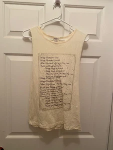 Tennessee Wyatt Parker Women's Humpty Dumpty Off-White Tank Top Blouse XS - Picture 1 of 2
