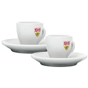 VfB Stuttgart Espresso-Tassen 2er Set offizieller Fan Artikel - Bild 1 von 2