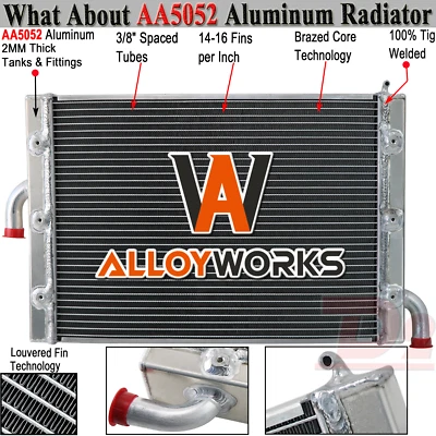 Radiador de aluminio de 3 filas para Polaris RZR 1000 XP S Turbo 2019 2017-2020 Foto 1 de 4