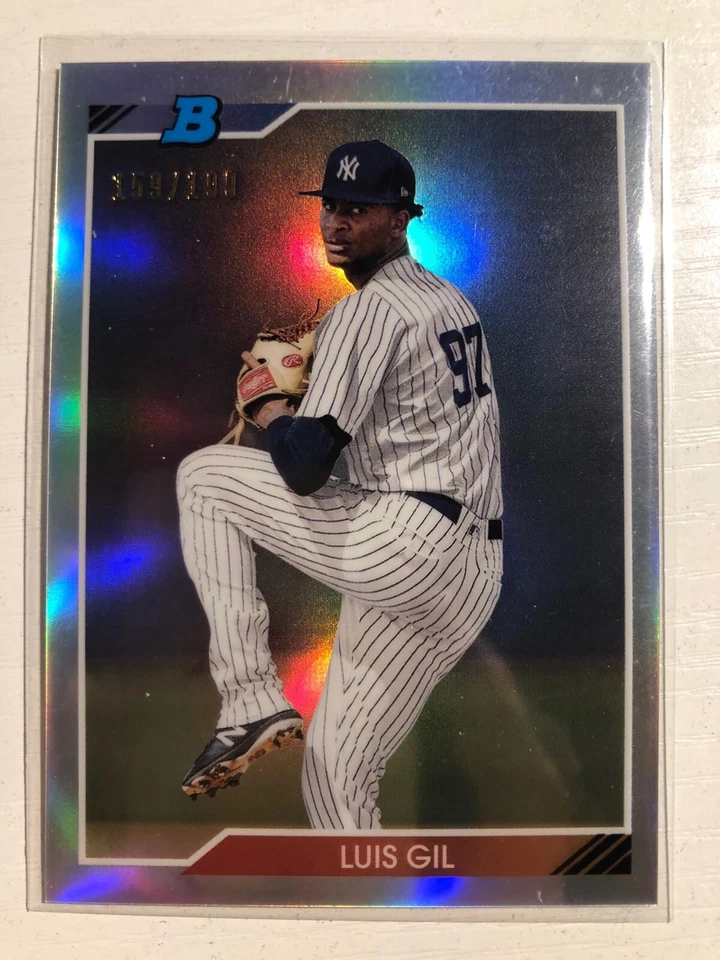 2020 Bowman Heritage Chrome Refractor Luis Gil Yankees LG /199 - Image 1 of 1