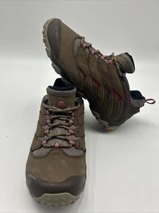 Merrell Stone J12058 Brown Leather Vibram Hiking Shoes Women's 8.5 - Picture 1 of 11
