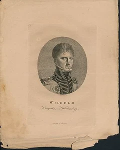 Gravure Portrait de WILHELM c. 1815 - Picture 1 of 1
