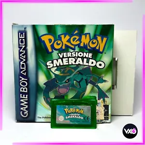 NINTENDO GAME BOY ADVANCE 💎 POKEMON SMERALDO 💎 GIOCO + BOX + CARTUCCIA 💎 - Foto 1 di 9