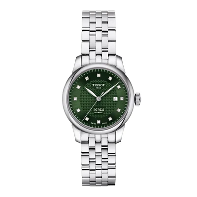 Tissot T006.207.11.096.00 Le Locle Powermatic 80 Green Dial Steel Women's Watch - Image 1 of 2