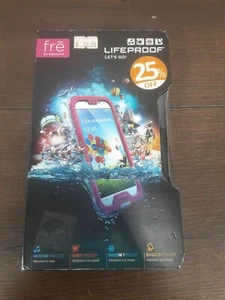 LifeProof Fre Waterproof Phone Case For Samsung Galaxy S4 Magenta/Gray New Open - Picture 1 of 6