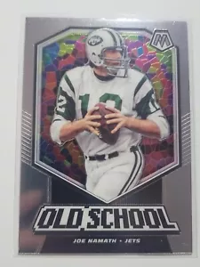 JOE NAMATH 2020 Panini Mosaic Old School Insert #OS7.  JETS - Picture 1 of 2