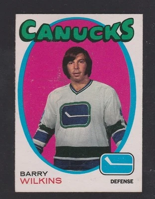 1971-72  OPC O PEE CHEE  # 230  BARRY WILKINS  RC  NRMT   INV 10120 - Image 1 of 2